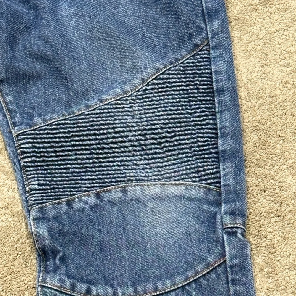 Rare Southpole Y2K Moto Biker Jeans Mens Clean Streetwear Aesthetic - Size 32x30 - Picture 3 of 7